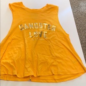 Spiritual Gangster yellow tank top